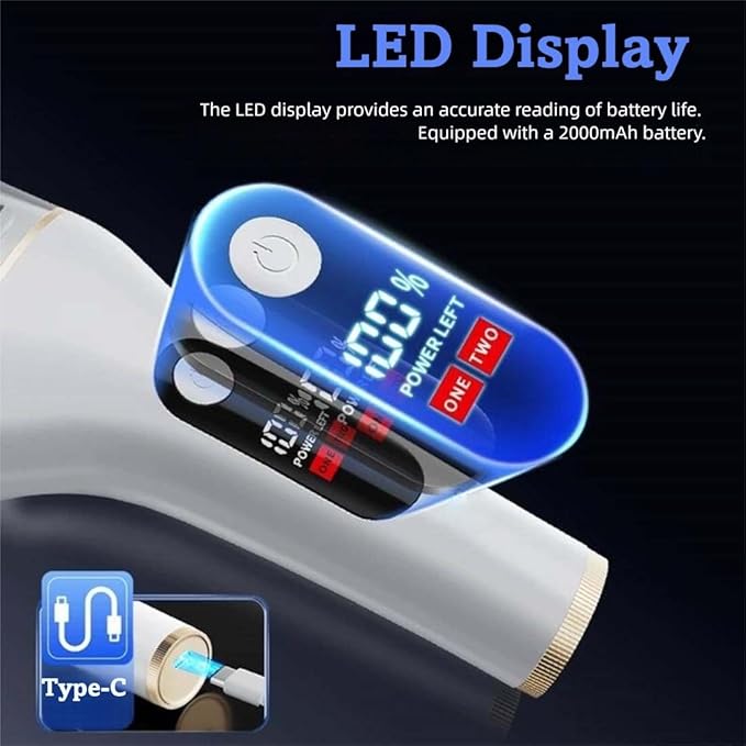 Electric Foot Callus Remover, Portable Electric Foot File with 15 in 1 Professional Pedicure Kits,Rechargeable Pedicure Tools for Foot Care, Waterproof Remover Cracked Feet & Dead Skin, Gift (White)-BrightBean Baby