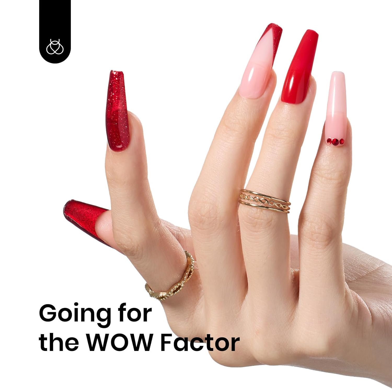 Beetles Glitter Red Gel Nail Polish Wine Red Shimmer Gel Polish 1Pcs 0.5Oz 15ml Soak Off UV LED Nail Lamp Nail Art Manicure Salon DIY Home Nail Design Decoration-BrightBean Baby