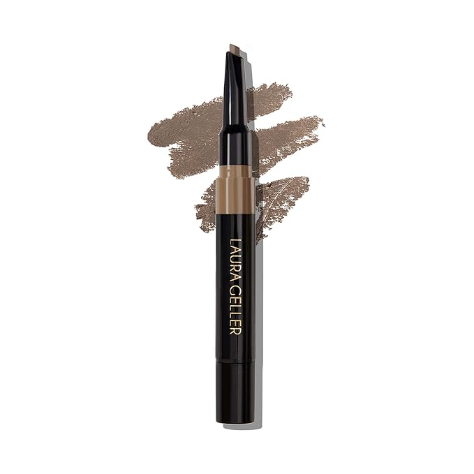 LAURA GELLER NEW YORK Sculpt-n-Stay Waterproof Brow Pencil & Gel- Taupe-BrightBean Baby