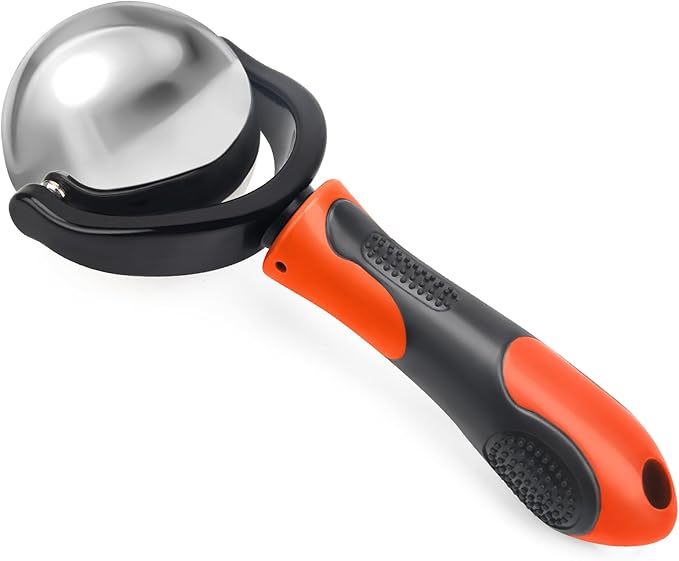 Cold Massage Roller Ball, Cold Therapy Relief, Portable Fitness Ice Roller Ball with Handle, Great Tool for Back/Neck Pain (Orange)-BrightBean Baby