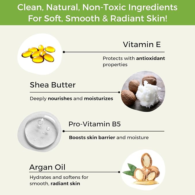 RaGaNaturals Natural Unscented Body Lotion for Dry, Sensitive Skin with Shea Butter, Avocado Oil & Vitamin E - Moisturizing, Fragrance Free Hand Lotion With Organic Essence -For Women, Men, Kids-16 Oz-BrightBean Baby