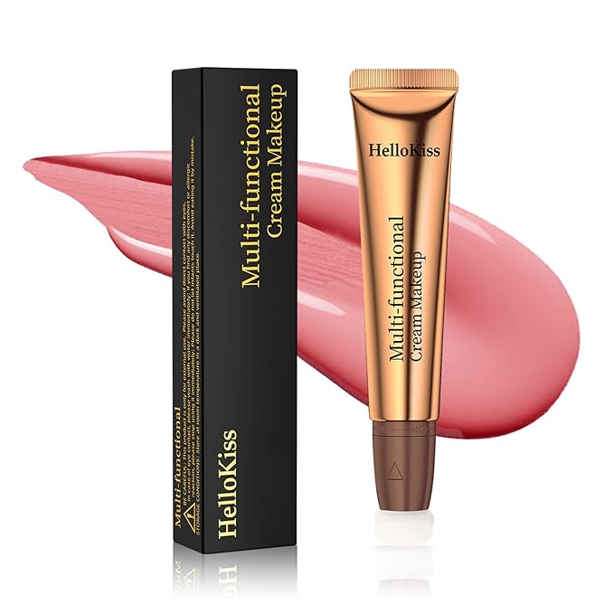 Go Ho Liquid Blush Beauty Wand,Blendable Super Silky Cream Blush Stick,Face Moisturizing Contour Blush Stick with Fine Cushion Applicator,Cruelty-free,003# Medium Pink-BrightBean Baby