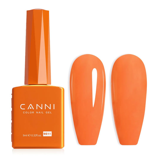 CANNI Orange Gel Nail Polish – 1pcs Bright & Light Orange UV/LED Soak Off Gel, High Gloss Color for DIY Manicure, French Nails & Salon Use-BrightBean Baby