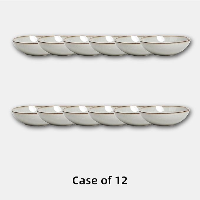 Organic Shape Restaurant Salad plate 9", Commerical Grade Catering Stoneware Plates in Ir-regular Organic Shape, Chip & Scratch Resistant, Glossy Reactive Glaze Grey, Case of 12