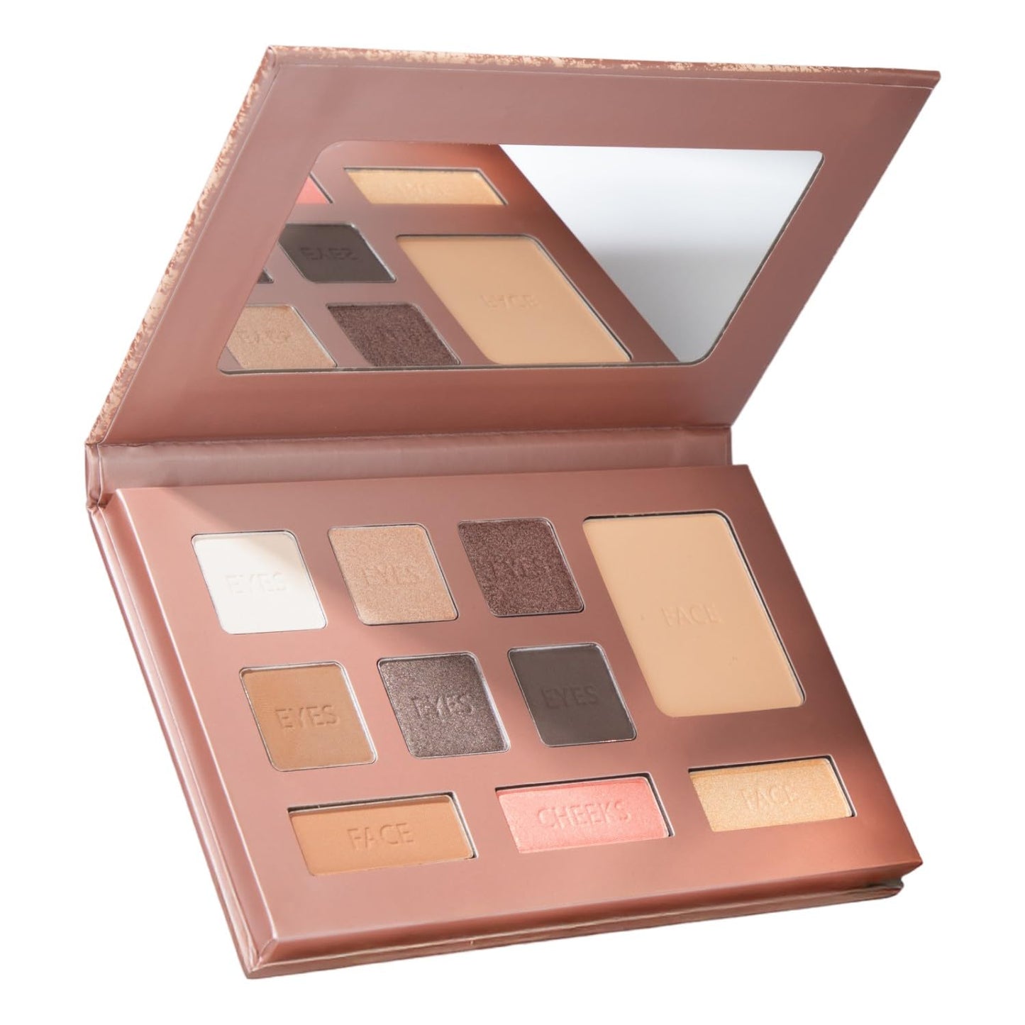 LUMINESS Face Time Essentials Face Palette - Includes Bronzer, Blush, Highlighter, Face Powder and 6 Eyeshadows - Highly Pigmented, Long-Wearing Makeup Palette - Silky Smooth, Easy to Blend-BrightBean Baby