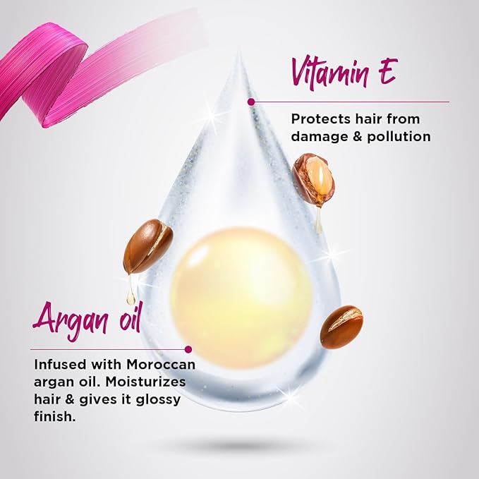 Livon Hair Serum for Men & Women | Frizz-free, stronger and shinier hair | Sulphate & Paraben free| For All Hair Types | Lightweight & Non Greasy | Enriched with Argan Oil & Vitamin E | 3.3 Fl.Oz-BrightBean Baby
