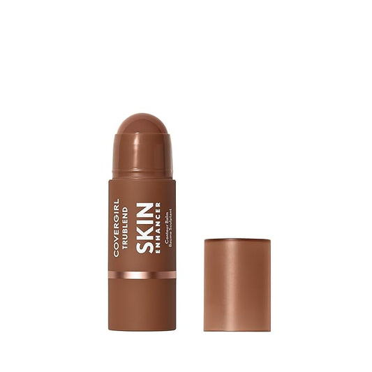 CoverGirl Trublend Skin Enhancer Contour Stick Balm, 130 Snatched, Vegan Formula, Easy to Use, Glides on Effortlessly, Non-Greasy, Doesn't Crease, 0.21oz