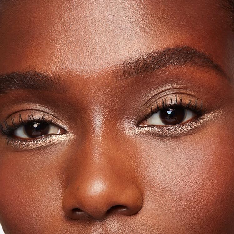 MAKE Beauty Continuum Waterproof Gel Eyeliner Pencil. Creamy, Pigmented Multi-Use, including Waterline with Built-in Sharpener and Blending Brush. Smudge-Proof Makeup. Shade - Halo, Taupe-BrightBean Baby