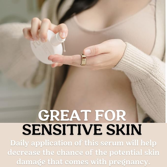 Stretch Mark Belly Serum/Oil for Sensitive Skin with Long and Short-term Hydration, Increases Skin Elasticity and Firmness Reduce Stretch Marks (Belly Serum)-BrightBean Baby