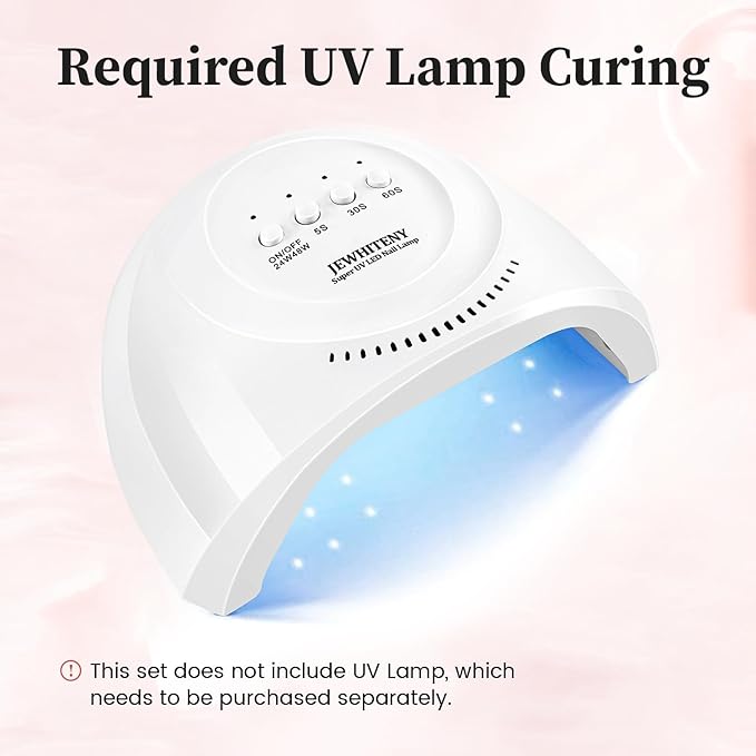 JEWHITENY Poly Nail Gel Set Clear Pink White Neutral Classic Color Poly Extension Gel With Base and Top Coat Slip Solution French Manicure for Home DIY Need U V Lamp Curing-BrightBean Baby