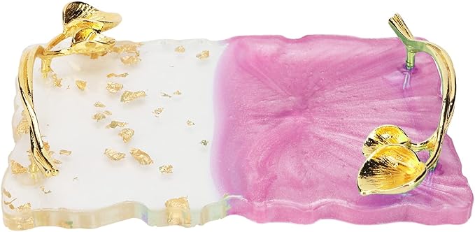 Resin Nail Palette Nail Palette Nail Art Makeup Display Board Manicure Stand Manicure Palette Nail Art Color Manicure Nails DIY Tool (Pink)-BrightBean Baby