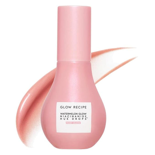 Glow Recipe Hue Drops Tinted Face Serum - Illuminating Glow Drops to Brighten & Hydrate - Skincare Makeup Primer & Liquid Highlighter to Blur Pores for a Radiant, Even Skin Tone - Rosy Glow (40ml)-BrightBean Baby