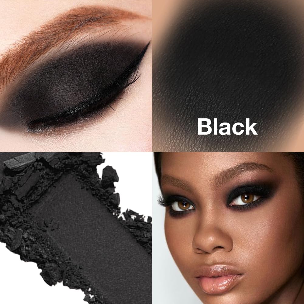 AMY'S DIARY White Black Pink Matte Eyeshadow Palette 3 pics set – Long-Lasting & Highly Pigmented, Vegan & Cruelty-Free-BrightBean Baby