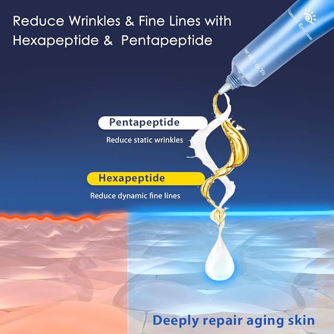 Brightening Vitamin C Eye Gel Cream for Dark Circles & Puffiness, Eye Cream to Help Reduce Fine Lines & Crow's Feet, Boost Hydrating Under Eye Treatment with Hyaluronic Acid & Peptides-BrightBean Baby