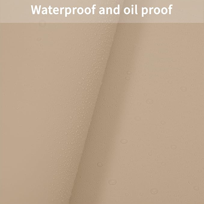 Leather Table Cover,1.8mm Thick,24x60 Inch Desk Cover,Large Desk Mat,Table Protector,Table Cover Protector,Desk Protector,Table Pad,(Light Brown+Gray,24x60)