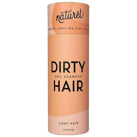 Naturel Volumizing Dry Shampoo Powder for Light Hair | Non-Aerosol | Made in USA | No Benzene, Vegan, Cruelty-Free | Grapefruit Essential Oil | 2.6 OZ Plastic-Free Packaging-BrightBean Baby