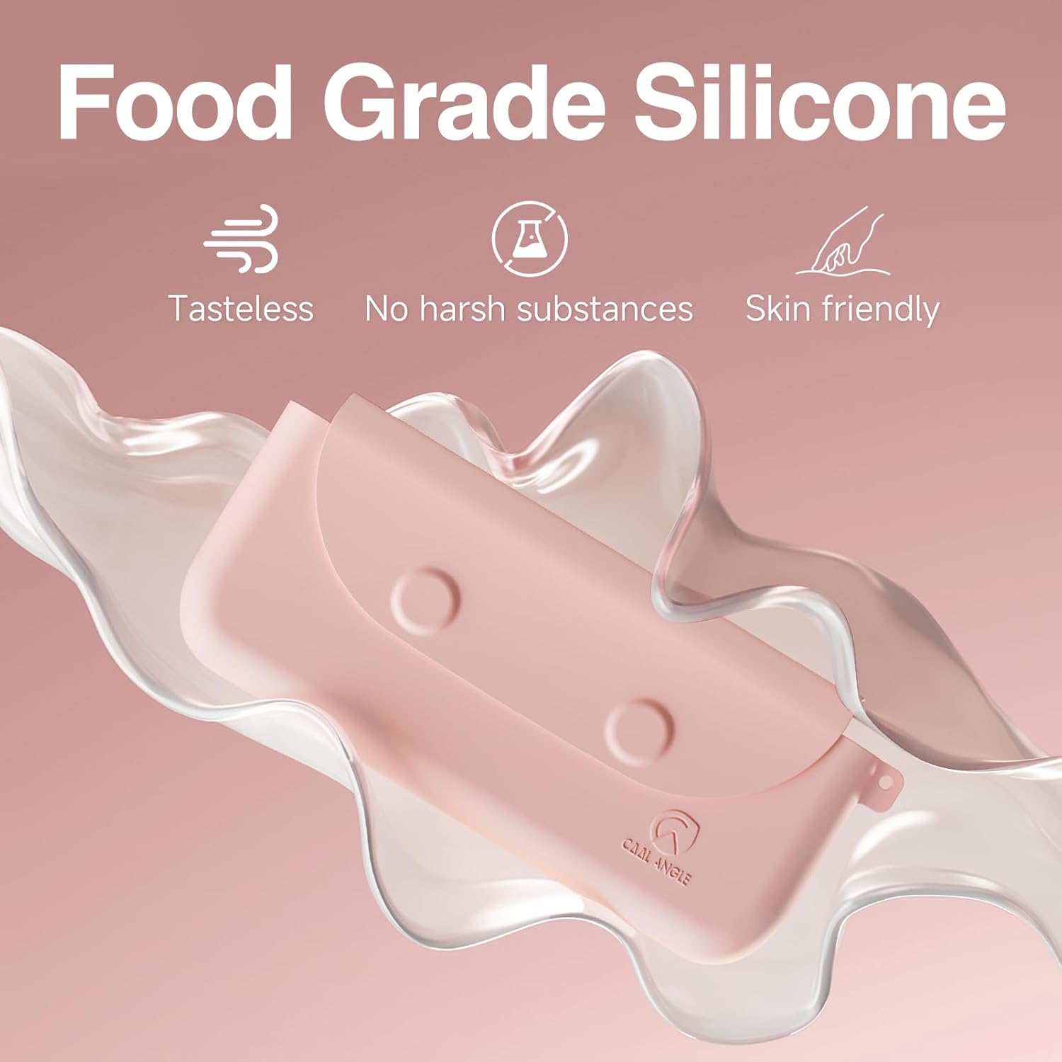 Silicone Makeup Brush Holder Large Travel Makeup Brush Case Original Design Brushes Holder with Magnetic Closure Pink-BrightBean Baby