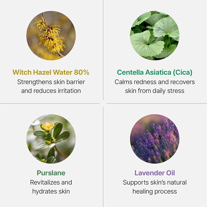Silver Frost Mist - Facial Barrier Toner Spray with 80% Witch Hazel Water, Cica for Skin Barrier Repair, Recovery Mist for Sensitive Skin, Dewy Hydration, Korean Skin Care (3.38 fl oz)-BrightBean Baby