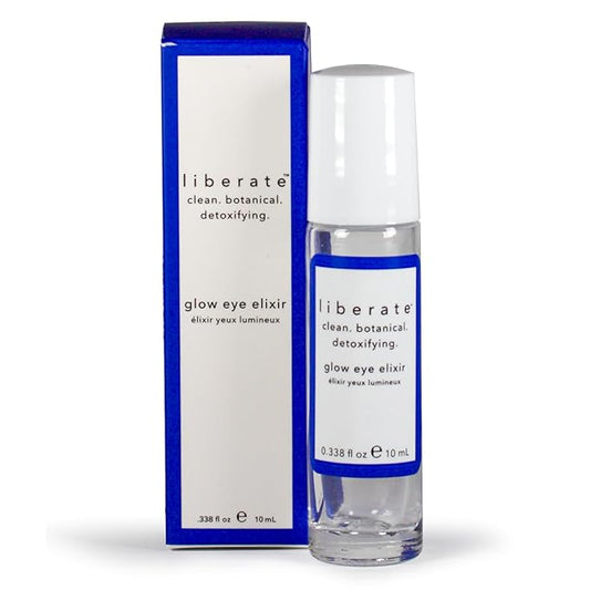 Glow Eye Elixir - .338 Oz Eye Serum with Roller Ball Applicator - Under Eye Serum for Dark Circles and Puffiness - Hydrating Eye Cream for Men and Women to Smooth Fine Lines and Wrinkles-BrightBean Baby