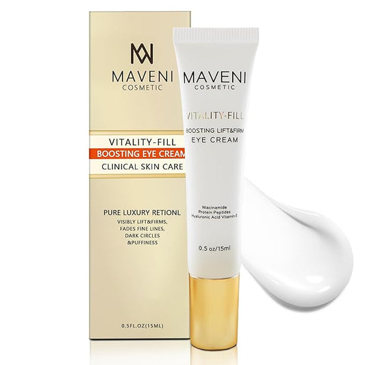 Vitality-Fill Boosting Eye Cream, Natural Anti Aging Under Eye Cream Lift & Firm,Reduce Wrinkles,Fine Lines,and Under Eye Bags,Dark Circles Under Eye Cream-BrightBean Baby