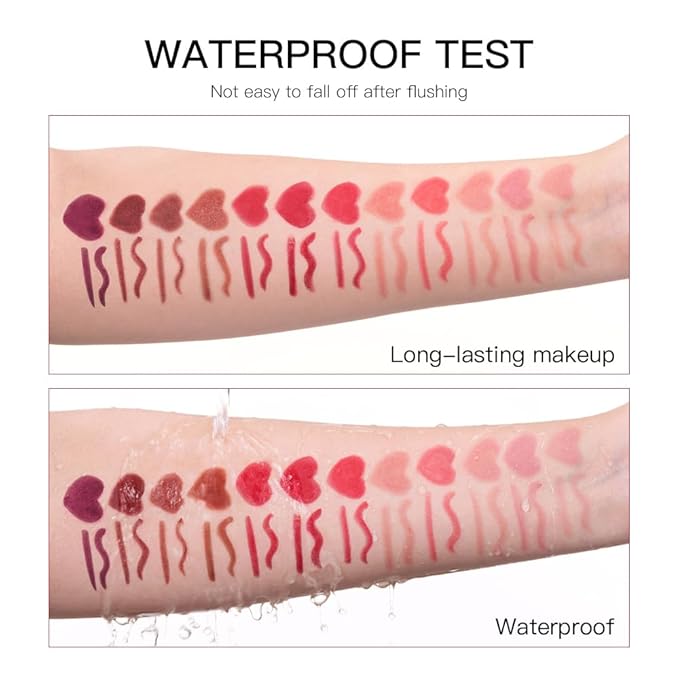 ibcccndc 6PCS Lip Liner and Lipstick Set - High Pigmented Creamy Matte Lip Liner Pencil Set for Girls and Women, Lip Makeup Gift Sets - Waterproof Formula (B)-BrightBean Baby