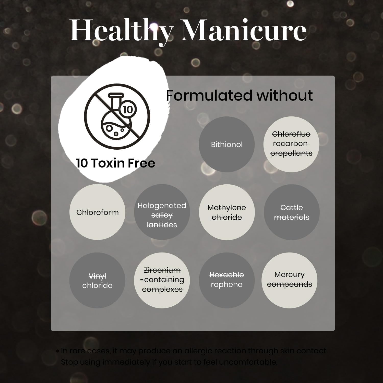 Beetles Black Gel Nail Polish, 1Pcs 15ML Glitter Gel Nail Polish Black Sparkle Reflective Shimmer Color Soak Off UV Lamp Disco Nail Art Manicure Salon DIY at Home Gifts for Her-BrightBean Baby