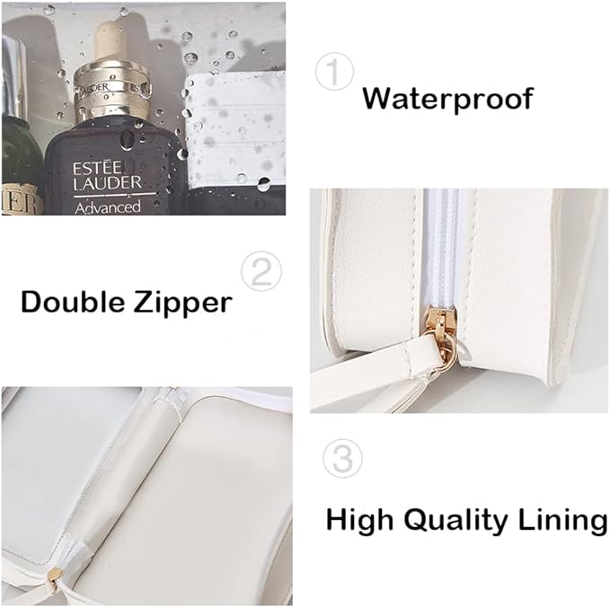 Clear Makeup Bag Small, TSA Approved Portable Toiletry Bag with Zipper Cosmetic Travel Bag Makeup Organizer Case Mini Makeup Pouch for Purse Car Organizer Bag for Women Men-BrightBean Baby