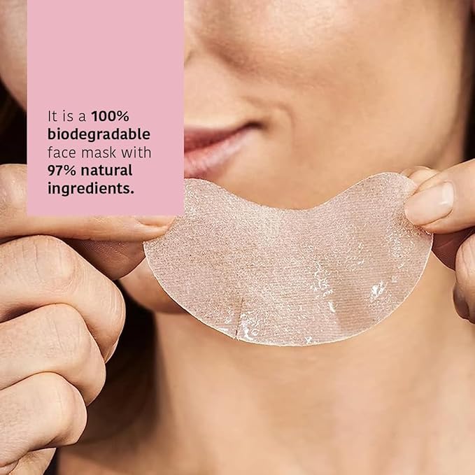 Eye Masks, Reduces Wrinkles, Dark Circles & Puffiness - Pack of 5 Pairs - Hydrating Patches with Niacinamide, Caffeine, Peptides - Vegan, Cruelty-Free, Skincare, Under Eye Treatment, Gift-BrightBean Baby