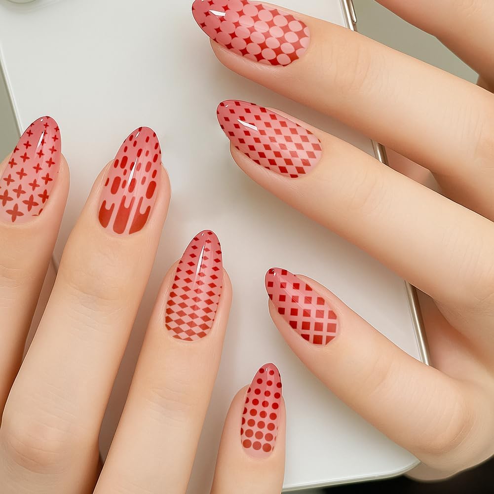 PH PandaHall 9pcs Marble Texture Nail Stamping Plates Line Graffiti Nail Art Designs Gradient Pattern Manicure Art Templates with Stamper and Scraper for Women DIY Manicures Salon Printing-BrightBean Baby