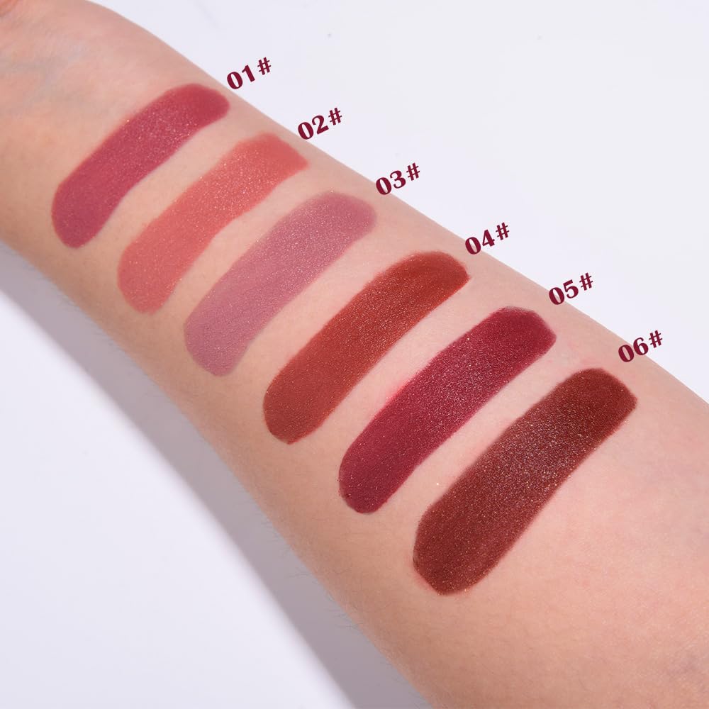 Coral Pink Metallic Lipstick for Women,Lightweight Shimmer Frosted Lipstick,Glitter Lip Gloss Stain Long Lasting Waterproof Smudge Proof 24 Hour Full Coverage Lip Makeup,Vegan-BrightBean Baby