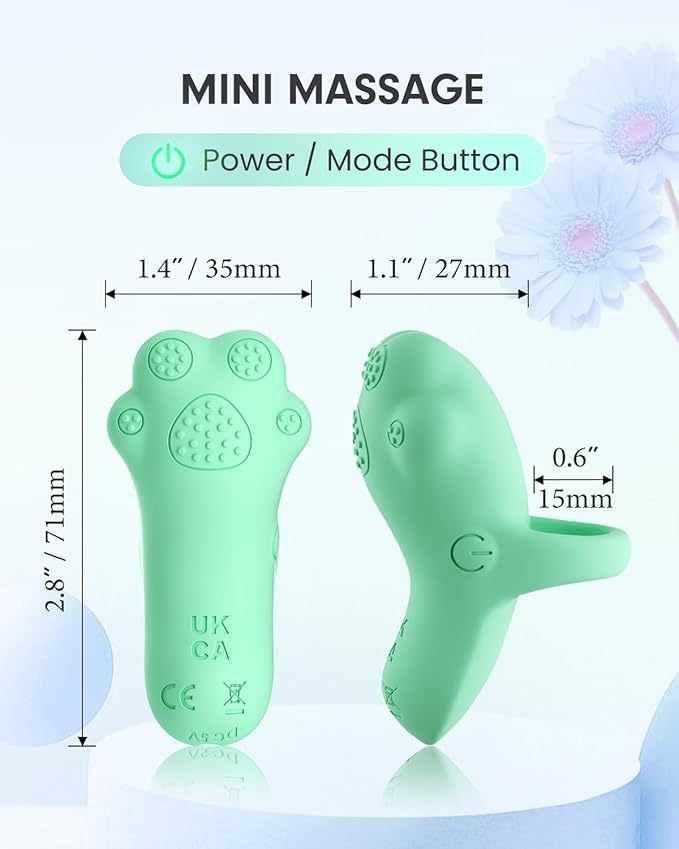 Portable Mini Facial Massage Ball, Waterproof Rechargeable Powerful Multifunctional Eye Face Finger Massager (Green)-BrightBean Baby