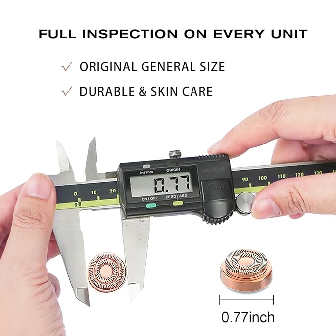 Gen 2 Replacement Heads Compatible With Flawless Facial Hair Remover For Women, Double Ring Replacement Blades For Old Flawless, 6 Count-BrightBean Baby