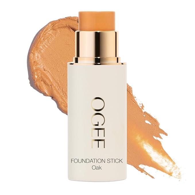 Ogee Sculpted Complexion Foundation Stick (Oak 5.5N - Medium Beige, Golden Undertones) Full Coverage Foundation Makeup - Instantly Balance & Even Complexion - 70% Organic Ingredients-BrightBean Baby