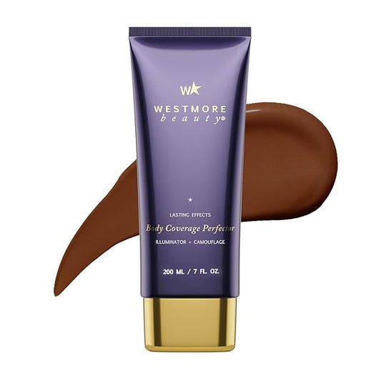 Westmore Beauty Body Coverage Perfector 7 Oz/ 207 ml (Deep Radiance) - Waterproof Leg And Body Makeup For Tattoo Cover Up And More - The Best Tattoo Cover Up Leg Makeup-BrightBean Baby