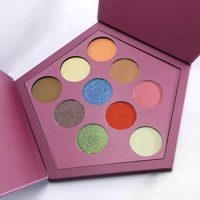 Extra Large-Sized Magnetic Makeup Palette with Diamond-Shaped for Makeup Artists using CP12-BrightBean Baby