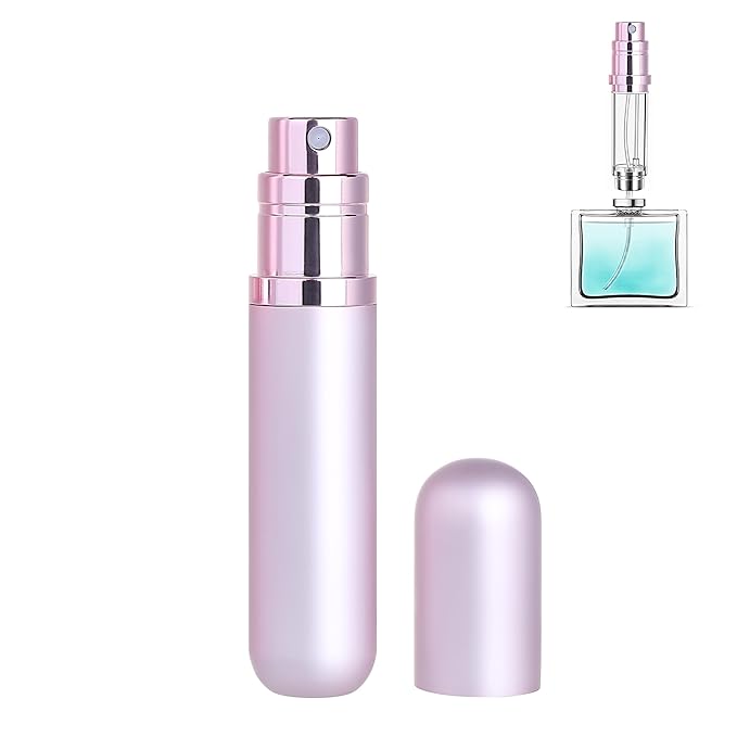 Travel Refillable Perfume Atomizer Bottle 5ml Leakproof Travel Perfume Refillable Bottle (Pink)-BrightBean Baby