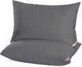 EIUE Bed Pillows Queen Size Black - Down Alternative Sleeping Pillows 2 Pack