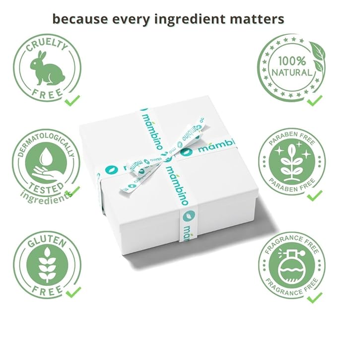 Second Trimester Set – All Natural Skincare Pregancy Gift Box – Anti-stretch mark Belly Oil, Moisturizing Body Oil, Face Polish, Face Moisturizer - Mambino Organics-BrightBean Baby