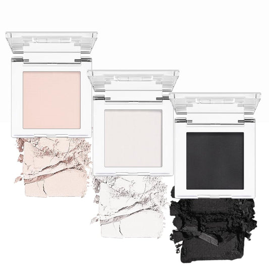 AMY'S DIARY White Black Pink Matte Eyeshadow Palette 3 pics set – Long-Lasting & Highly Pigmented, Vegan & Cruelty-Free-BrightBean Baby