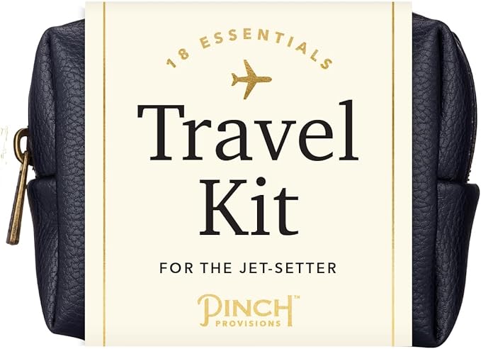 Pinch Provisions Travel Kit, includes 18 Must-Have Emergency Essential Items for Travelling, Ideal Road Trip or Airport Gift for Friends, Family & Peers, Portable Pouch-BrightBean Baby