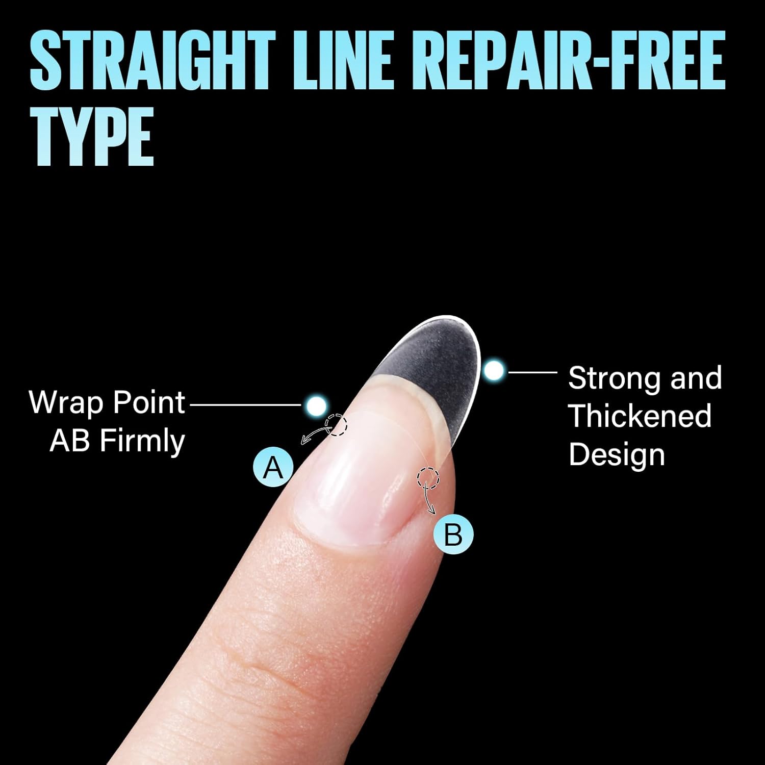 TOMICCA Short Oval Nail Tips 510Pcs Acrylic Fake Nails Full Matte, 12 Sizes No C Curve Nail Tips Half Cover for Salon DIY Nail art-BrightBean Baby