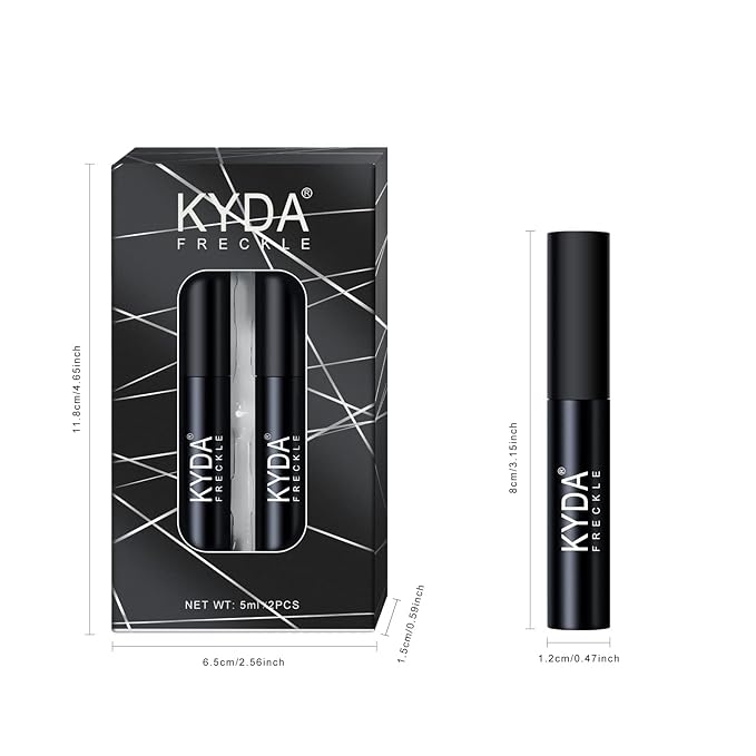 2 Colors Liquid Freckle Pen, Natural Like Freckle Makeup Pen Soft Dot Spot, Waterproof and Smudgeproof Quick Dry for Instant Create Realistic Freckles Make Up(Dark Brown+Light Brown)-BrightBean Baby