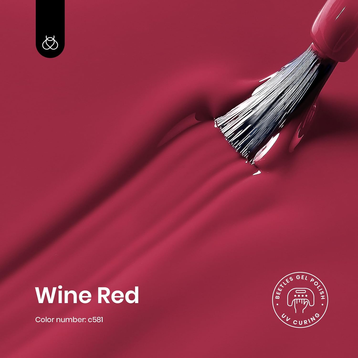 Beetles Red Gel Nail Polish, 1 Pcs 15ml Wine Red Burgundy Soak Off Gel Polish Nail Art Manicure Salon DIY Fall Design Decoration Home Uv Nail Lamp Needed-BrightBean Baby