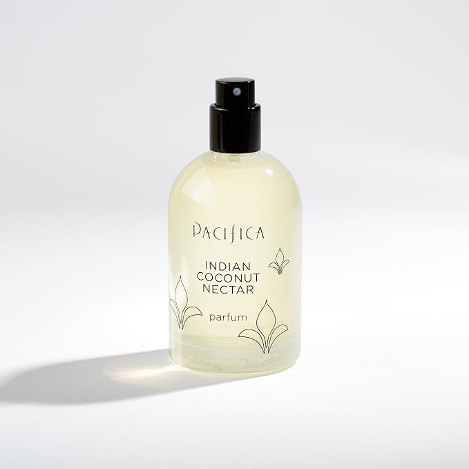 Pacifica Indian Coconut Nectar Spray Perfume, 2 oz – Warm Coconut & Vanilla Gourmand Fragrance for Women Clean Beauty Scent, Long-Lasting Beachy & Layerable, 100% Vegan & Cruelty-Free Made in USA-BrightBean Baby