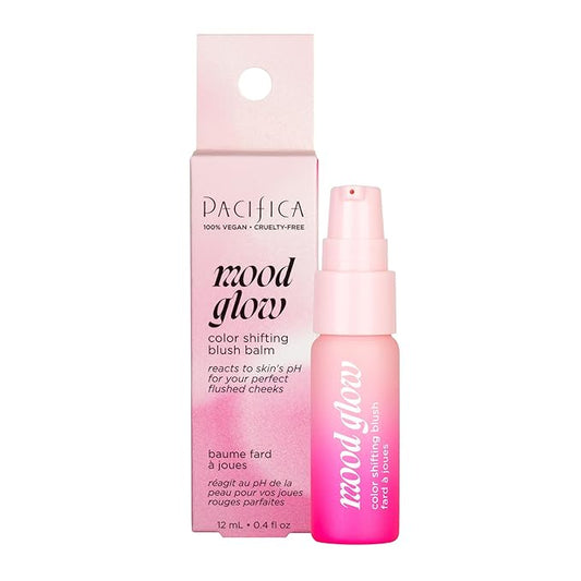 Pacifica Liquid Spray Blush Mood Glow PH Color Shifting Blush Balm Face Makeup, Color Shifting, Reacts to Skin pH, Hydrating Cheek Tint, Vegan, 0.4 fl oz (1 Count)-BrightBean Baby