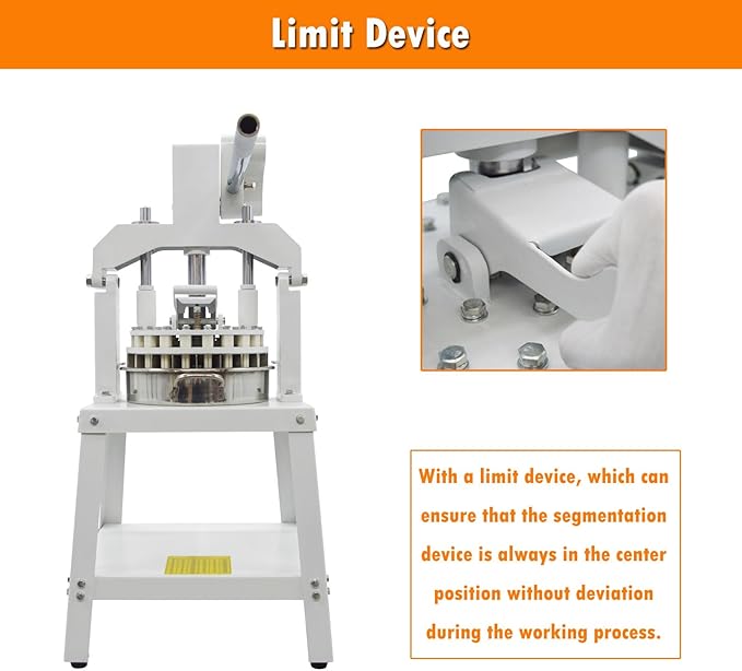 INTSUPERMAI Dough Divider and Rounder Machine - 18pcs Manual Dough Spacer Machine, 2.12oz-11.29oz for Bakery