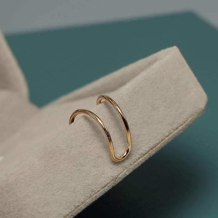 Cute Non-pierced Earrings Ear Cuff Ear Clip Minimalist Unilateral Earrings Cartilage Unique Ear Crawler Ear Climber Fashion Gold Ear Jewelry for Women-BrightBean Baby