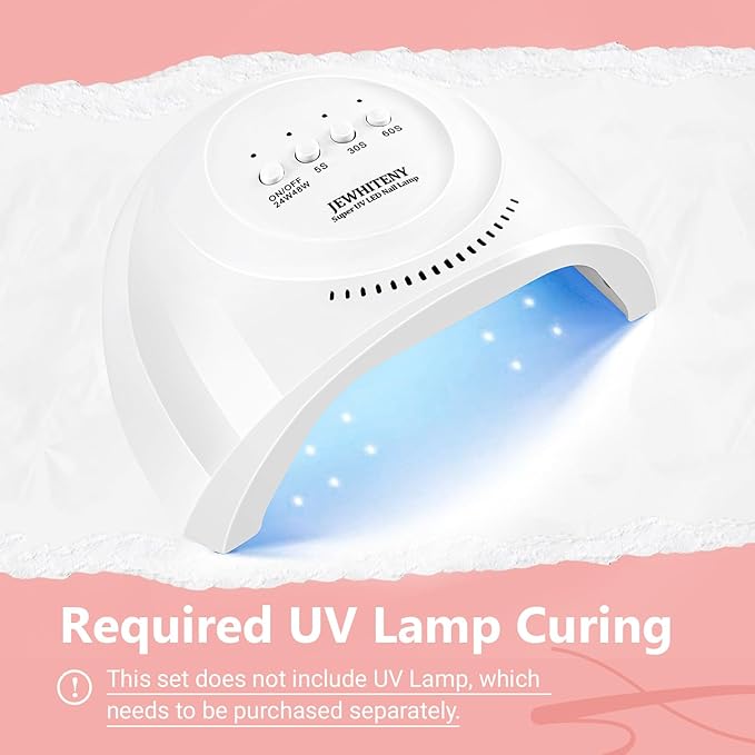 JEWHITENY Poly Nail Gel Set Clear Pink White Poly Extension Gel With Base Coat Top Coat Slip Solution French Manicure Need U V Lamp Curing for Finger Art and Home DIY-BrightBean Baby