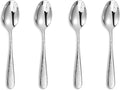 KEAWELL Premium 4-Piece Louise Hammered Spoons Set, 18/10 Stainless Steel, Set of 4, Fine Spoon Set with Round Edge, Dishwasher Safe (5.6" Small Spoons)