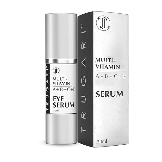 Eye Serum, Multi-Vitamin Skin Care Serum with Vitamins A, B, C and E, Rejuvenating Dark Spot Remover for Face and Under Eyes, Improves Age Spots, Fine Lines and Wrinkles, 30 ml-BrightBean Baby